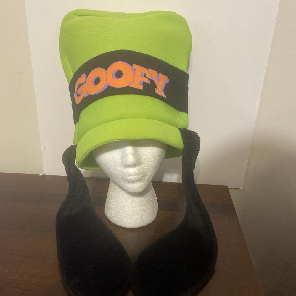 Disney Parks Goofy Plush Top Hat Green Soft Floppy Ears Costume Exclusive